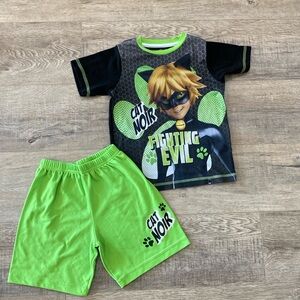 Cat noir pajamas size 7